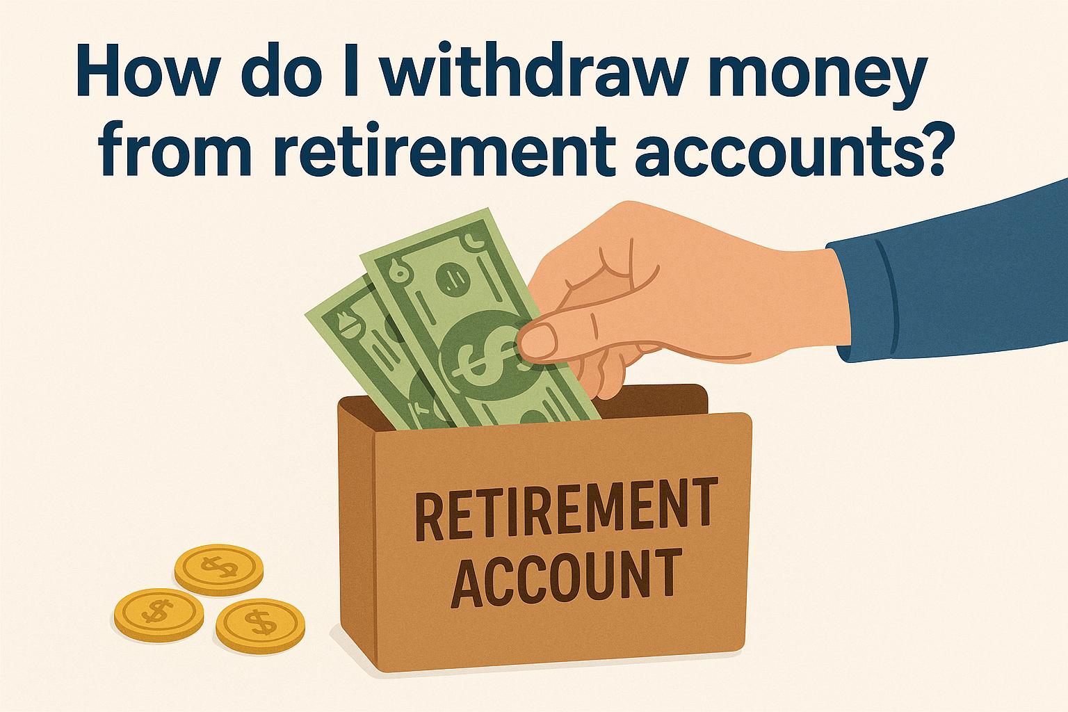 How do I withdraw money from retirement accounts?